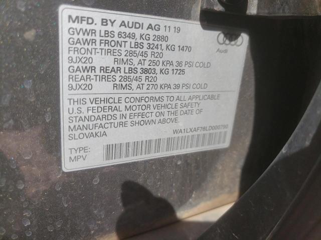 Photo 12 VIN: WA1LXAF76LD000790 - AUDI Q7 