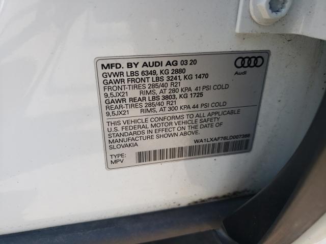 Photo 9 VIN: WA1LXAF76LD007366 - AUDI Q7 