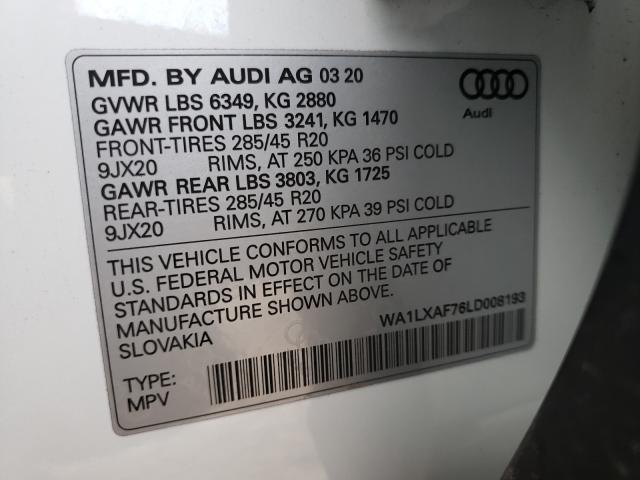 Photo 9 VIN: WA1LXAF76LD008193 - AUDI Q7 