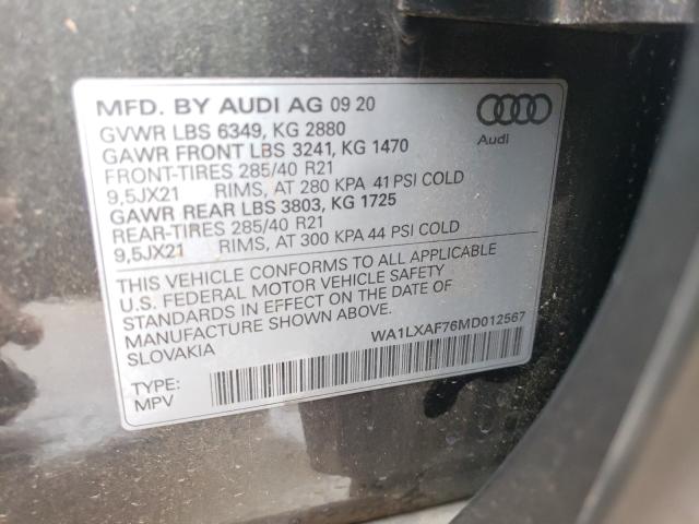 Photo 9 VIN: WA1LXAF76MD012567 - AUDI Q7 