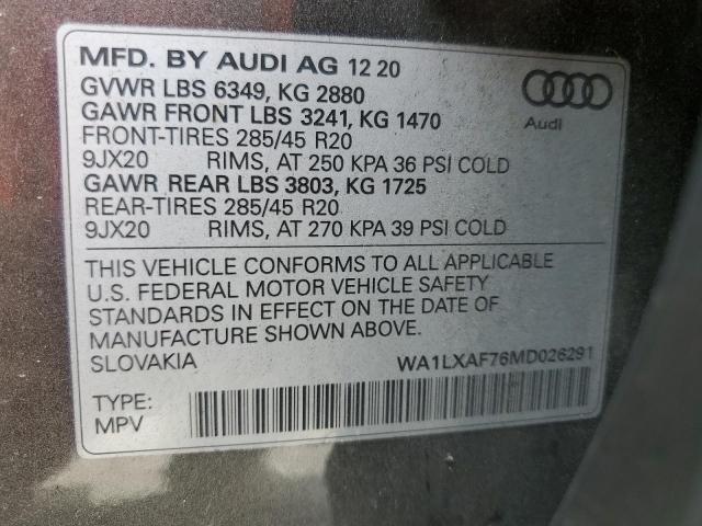 Photo 12 VIN: WA1LXAF76MD026291 - AUDI Q7 