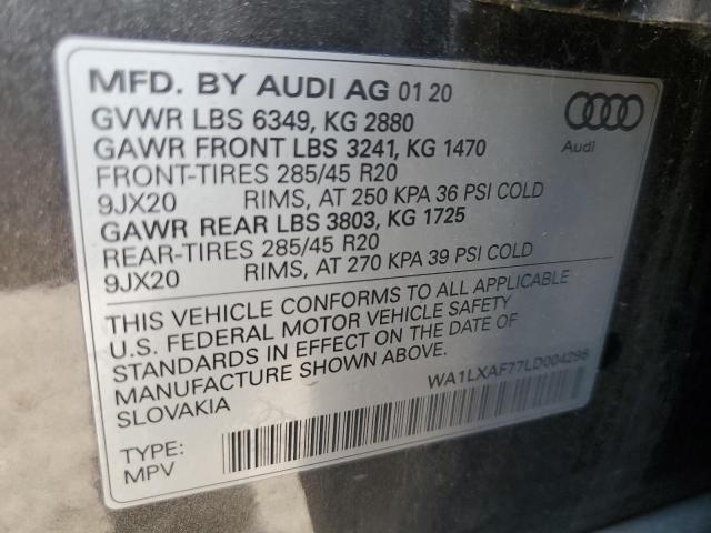 Photo 12 VIN: WA1LXAF77LD004296 - AUDI Q7 PREMIUM 