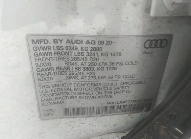 Photo 8 VIN: WA1LXAF77MD012898 - AUDI Q7 