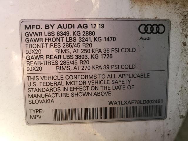 Photo 13 VIN: WA1LXAF78LD002461 - AUDI Q7 PREMIUM 