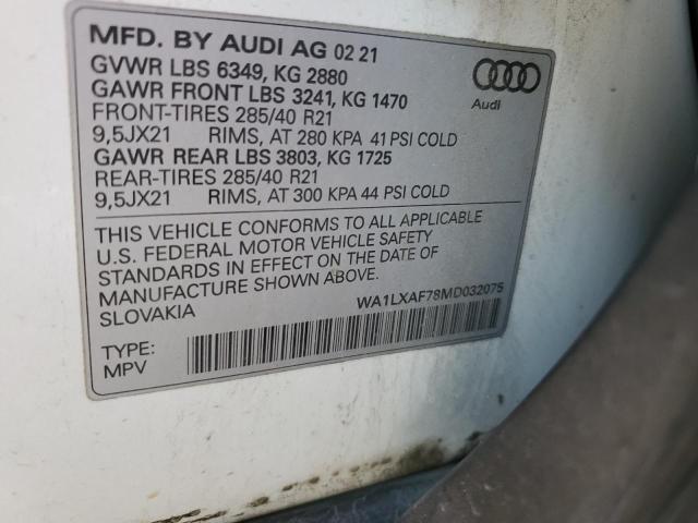 Photo 12 VIN: WA1LXAF78MD032075 - AUDI Q7 