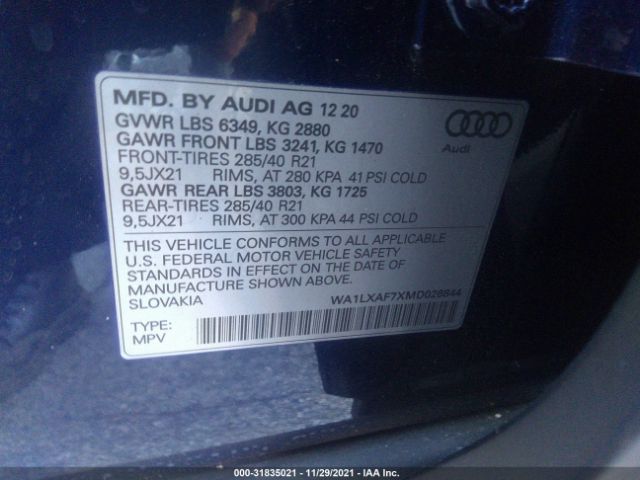 Photo 8 VIN: WA1LXAF7XMD026844 - AUDI Q7 