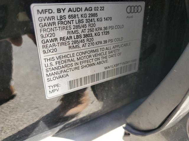 Photo 12 VIN: WA1LXBF71ND011043 - AUDI Q7 PREMIUM 