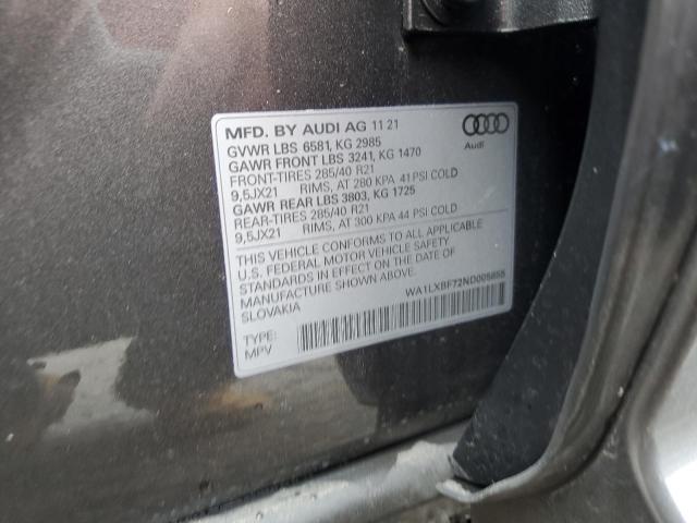 Photo 9 VIN: WA1LXBF72ND005655 - AUDI Q7 PREMIUM 