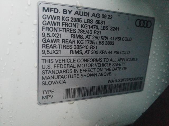 Photo 13 VIN: WA1LXBF72PD002743 - AUDI Q7 PREMIUM 