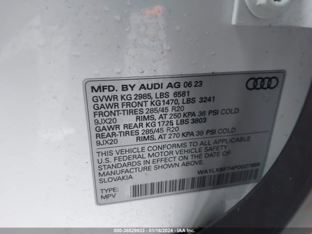 Photo 8 VIN: WA1LXBF74PD027658 - AUDI Q7 