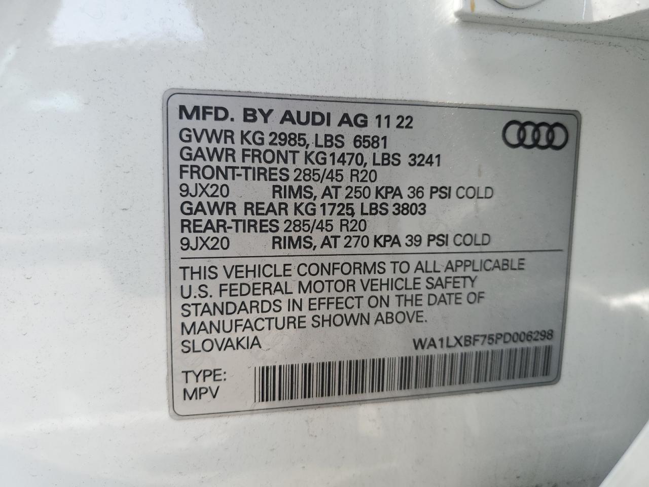 Photo 11 VIN: WA1LXBF75PD006298 - AUDI Q7 