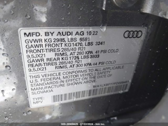 Photo 8 VIN: WA1LXBF77PD005461 - AUDI Q7 