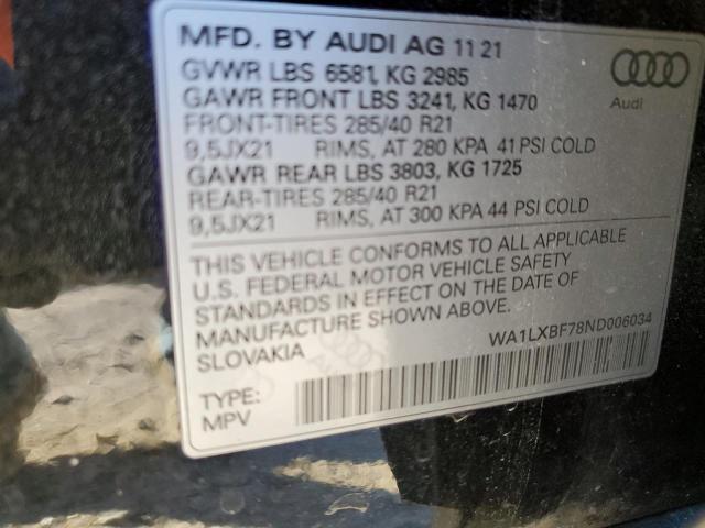 Photo 12 VIN: WA1LXBF78ND006034 - AUDI Q7 