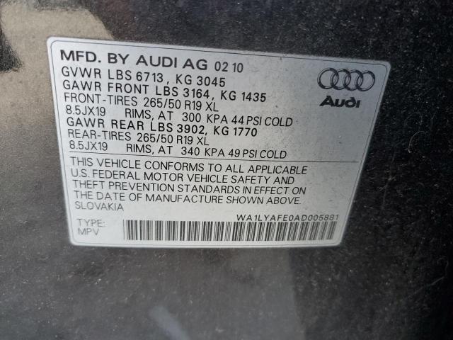 Photo 12 VIN: WA1LYAFE0AD005881 - AUDI Q7 PREMIUM 