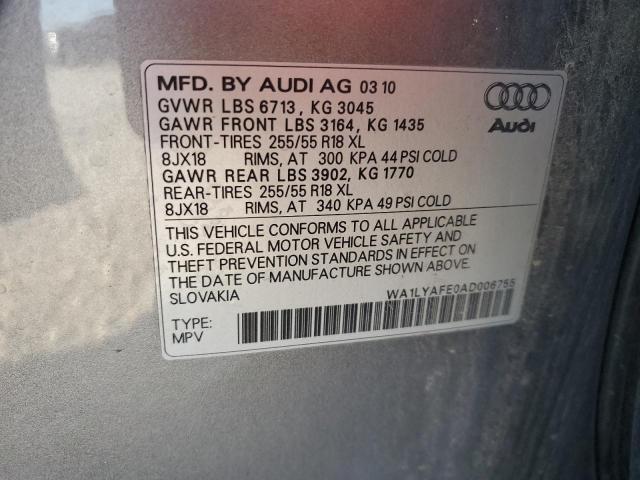 Photo 11 VIN: WA1LYAFE0AD006755 - AUDI Q7 PREMIUM 