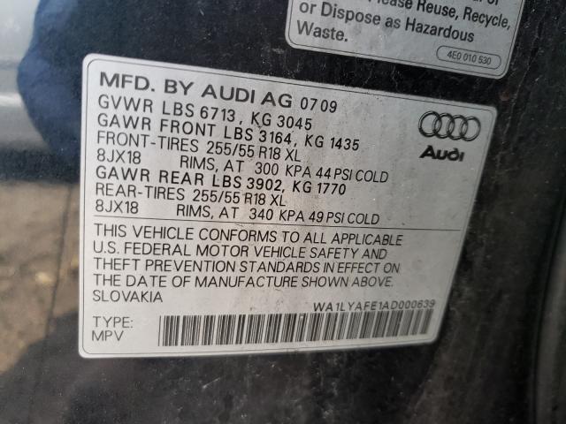 Photo 9 VIN: WA1LYAFE1AD000639 - AUDI Q7 