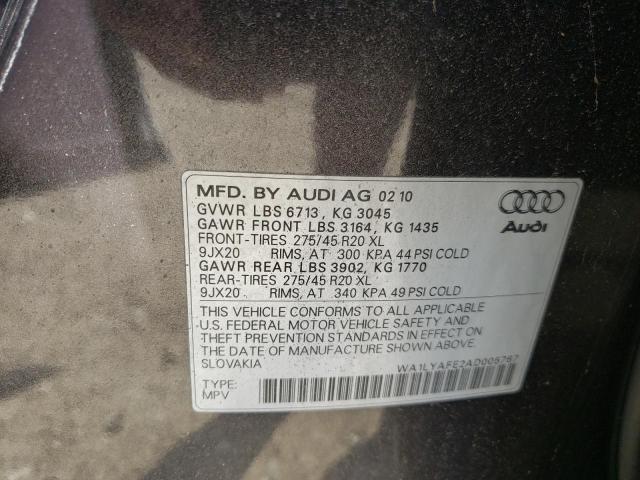 Photo 9 VIN: WA1LYAFE2AD005767 - AUDI Q7 PREMIUM 