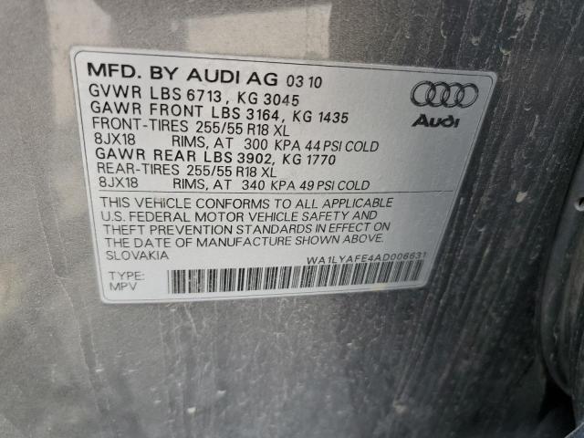 Photo 11 VIN: WA1LYAFE4AD006631 - AUDI Q7 PREMIUM 