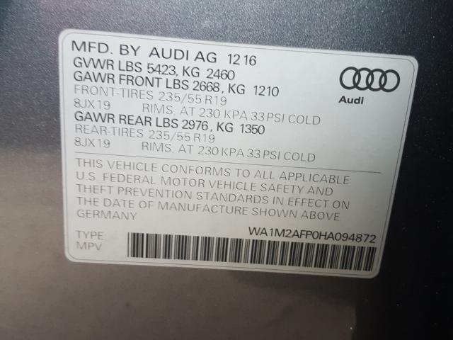 Photo 9 VIN: WA1M2AFP0HA094872 - AUDI Q5 