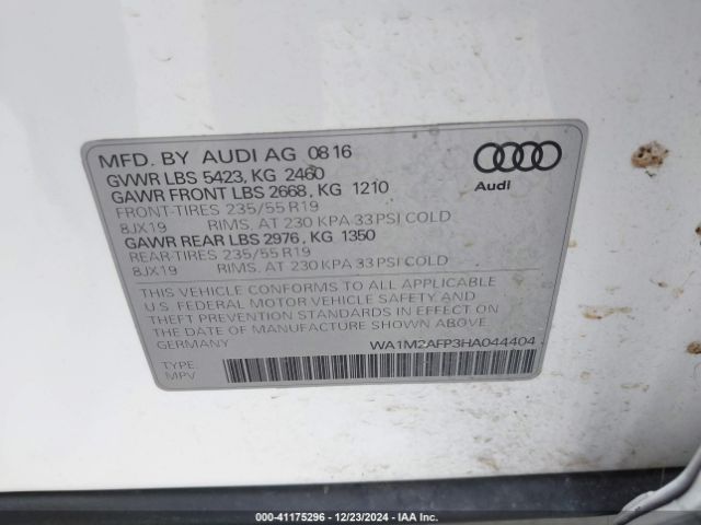 Photo 8 VIN: WA1M2AFP3HA044404 - AUDI Q5 