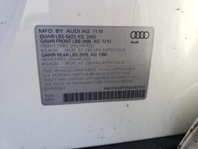 Photo 9 VIN: WA1M2AFP3HA082859 - AUDI Q5 PREMIUM 