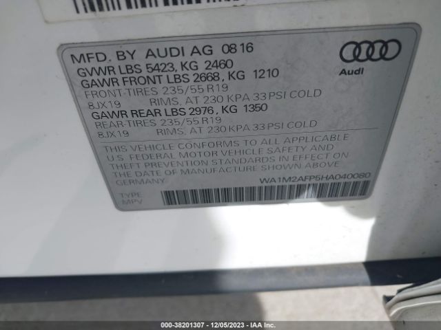 Photo 8 VIN: WA1M2AFP5HA040080 - AUDI Q5 