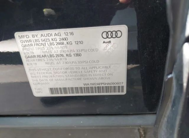 Photo 8 VIN: WA1M2AFP5HA090607 - AUDI Q5 