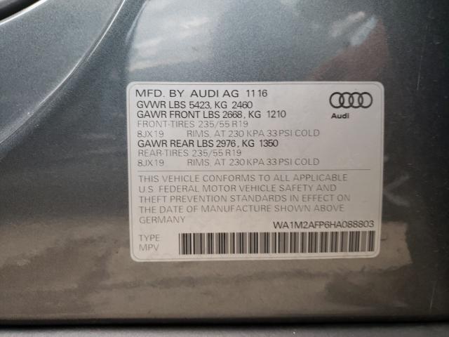 Photo 9 VIN: WA1M2AFP6HA088803 - AUDI Q5 