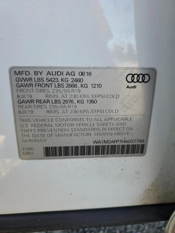 Photo 12 VIN: WA1M2AFP7HA037746 - AUDI Q5 PREMIUM 