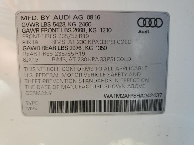 Photo 12 VIN: WA1M2AFP8HA042437 - AUDI Q5 PREMIUM 