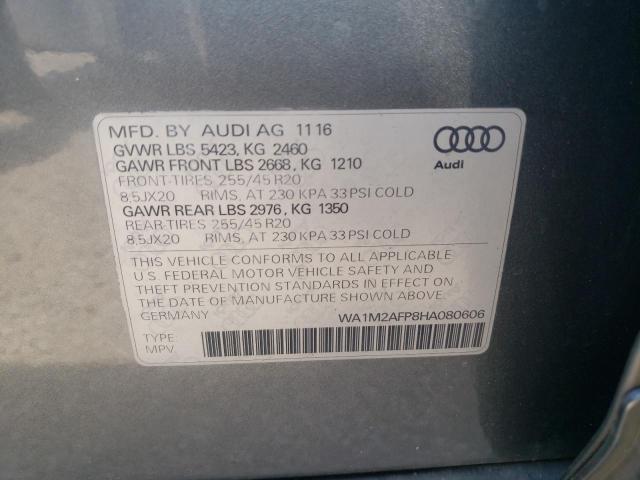 Photo 9 VIN: WA1M2AFP8HA080606 - AUDI Q5 PREMIUM 