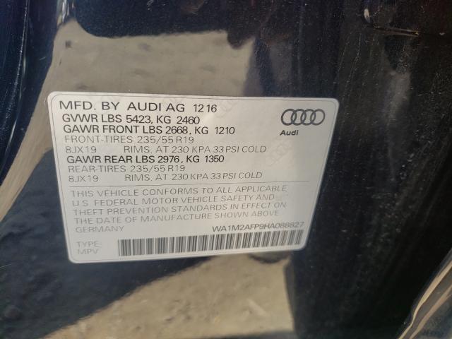 Photo 9 VIN: WA1M2AFP9HA088827 - AUDI Q5 