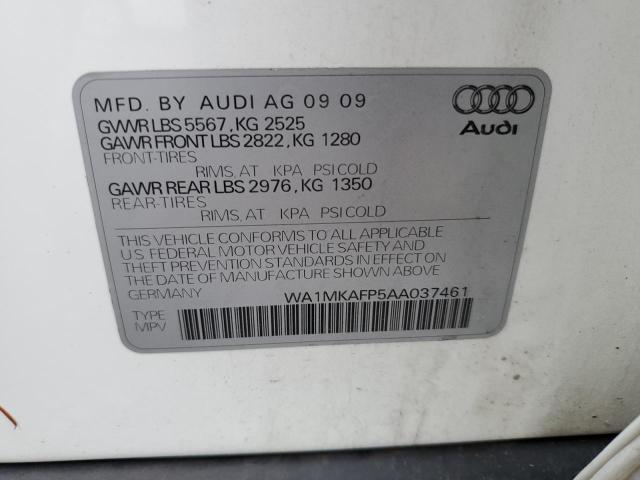 Photo 12 VIN: WA1MKAFP5AA037461 - AUDI Q5 