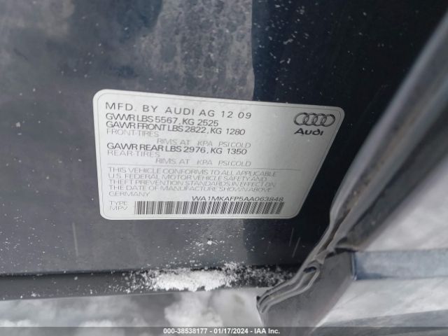 Photo 8 VIN: WA1MKAFP5AA063848 - AUDI Q5 