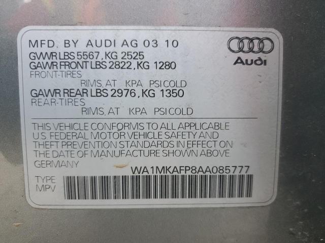 Photo 12 VIN: WA1MKAFP8AA085777 - AUDI Q5 PREMIUM 