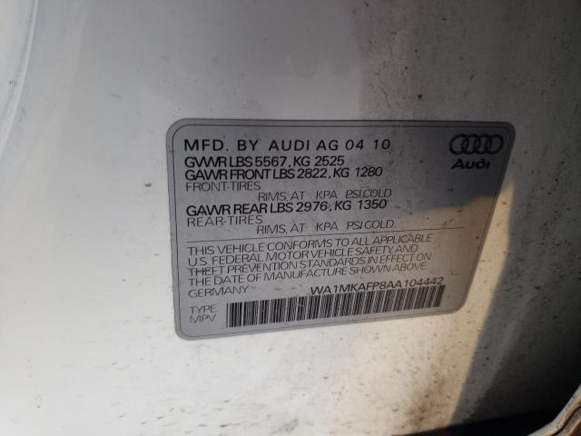 Photo 11 VIN: WA1MKAFP8AA104442 - AUDI Q5 