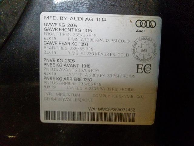 Photo 9 VIN: WA1MMCFP2FA071452 - AUDI Q5 