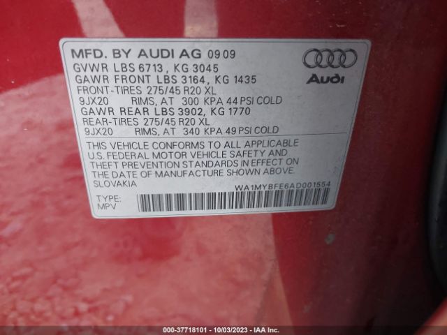 Photo 8 VIN: WA1MYBFE6AD001554 - AUDI Q7 