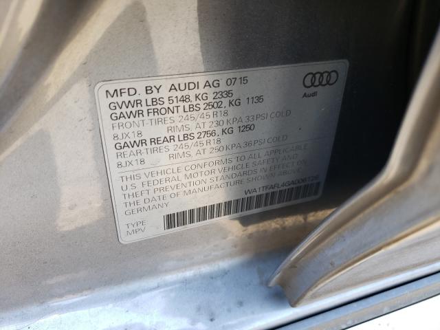 Photo 9 VIN: WA1TFAFL4GA006126 - AUDI A4 ALLROAD 