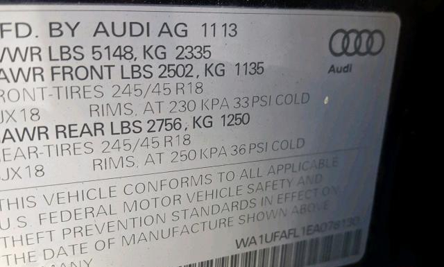 Photo 9 VIN: WA1UFAFL1EA078130 - AUDI A4 ALLROAD 