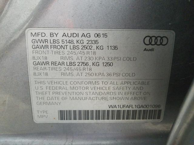 Photo 9 VIN: WA1UFAFL1GA001096 - AUDI A4 ALLROAD 