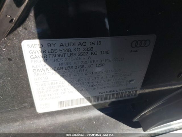 Photo 8 VIN: WA1UFAFL1GA009845 - AUDI ALLROAD 