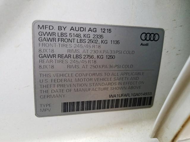 Photo 9 VIN: WA1UFAFL1GA014933 - AUDI A4 ALLROAD 