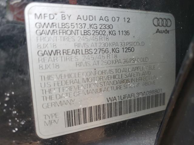 Photo 9 VIN: WA1UFAFL3DA098801 - AUDI A4 