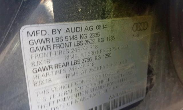 Photo 9 VIN: WA1UFAFL3EA165348 - AUDI A4 ALLROAD 