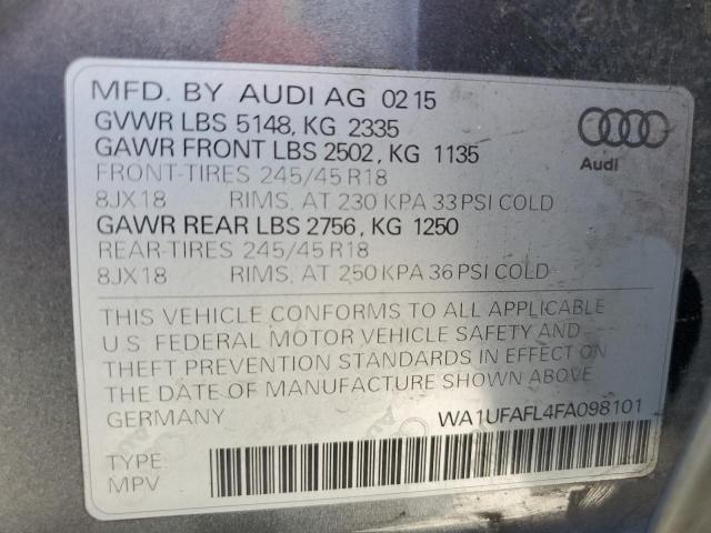 Photo 9 VIN: WA1UFAFL4FA098101 - AUDI A4 ALLROAD 