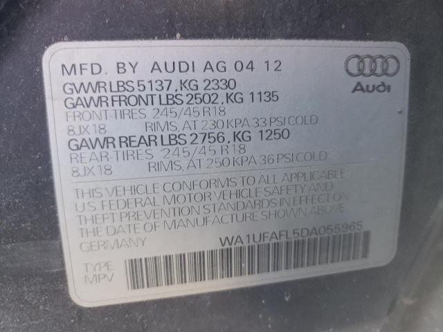 Photo 12 VIN: WA1UFAFL5DA055965 - AUDI ALLROAD 