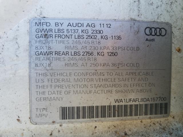 Photo 9 VIN: WA1UFAFL8DA157700 - AUDI A4 ALLROAD 