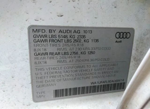 Photo 8 VIN: WA1UFAFL9EA068414 - AUDI A4 ALLROAD 