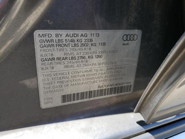 Photo 11 VIN: WA1UFAFL9EA081454 - AUDI A4 